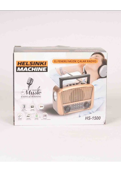 HS-1600 Taşınabilir Nostaljik Radyo Hoparlör USB Tf Aux Destekli indirimleri