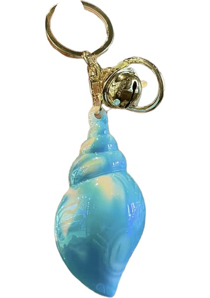 Mınıso Yeni Kişiselleştirilmiş Shining Conch Anahtarlık Erkek ve Kadın Sırt Çantası Araba Anahtarı Kolye Çocuk Oyuncak Hediye Parti Dekorasyon (Yurt Dışından)