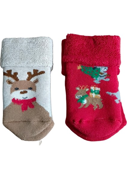 DÜKKAN07 Kışlık Kalın Yumuşak Bebek Havlu Çorap 2 Çift Fiatı fiyatları