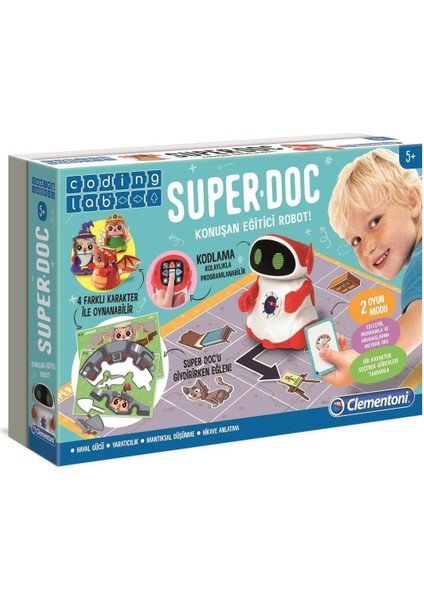 64960 Super Doc - Eğitici Konuşan Robot / Kodlama-Coding Lab +5 Yaş