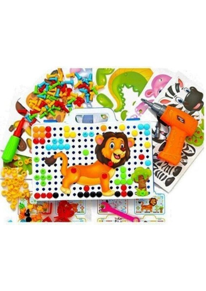 11B Matkaplı Vidalama ve 3D Yaratıcı Mozaik Puzzle 198 Parça Creative Portable Box Yapı LEGO Oyunu fiyatları