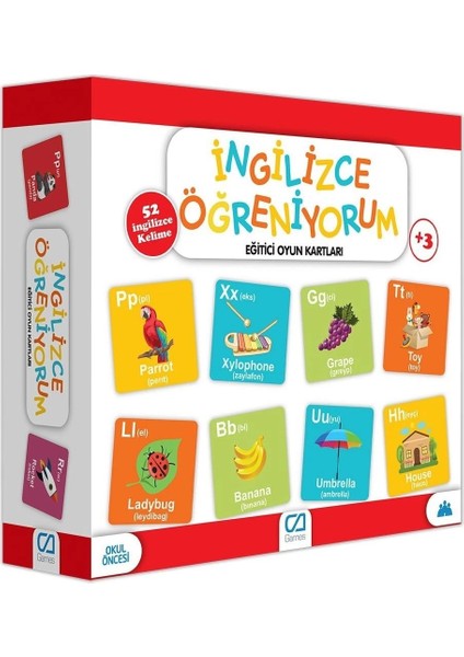 Ingilizce Öğreniyorum - Eğitici Oyun Kartları - Null