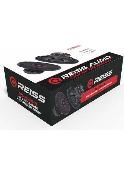 Oval Midrange Hoparlör - Reiss RS-M69HS 300W 150RMS - Reiss Kayık Midrange Kolon