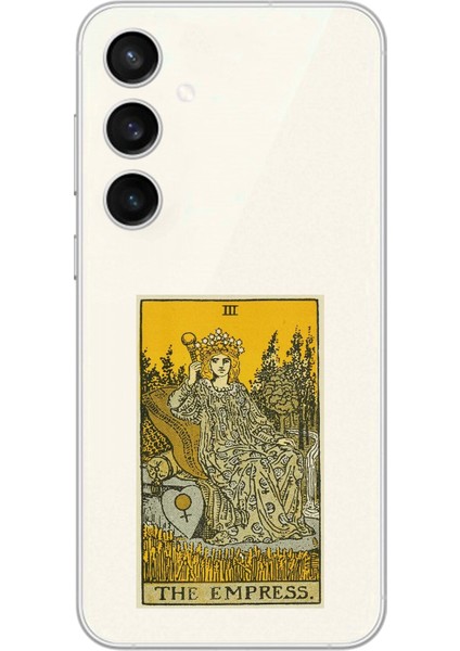 Samsung Galaxy S23 Uyumlu Şeffaf Kılıf Tarot The Empress Tasarımlı