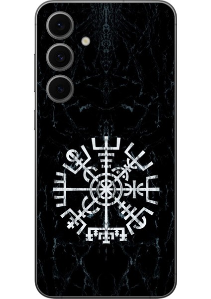 Samsung Galaxy S24 Fe Uyumlu Şeffaf Kılıf Nordic Viking 1 Tasarımlı