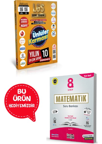 2025 Lgs Genel Deneme 10 Yayın 10 Deneme- (Matematik Soru Bankası Hediye)