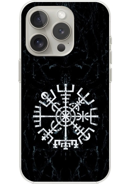 iPhone 16 Pro Max Uyumlu Şeffaf Kılıf Nordic Viking 1 Tasarımlı