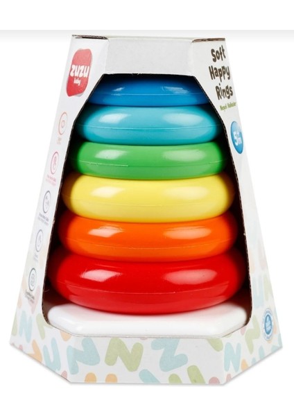"zuzu Neşeli Halkalar - Çocuklar Için Renkli ve Eğlenceli Oyun Seti"