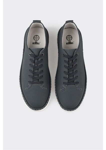 Lacivert Deri Erkek Günlük Ayakkabı fırsatları