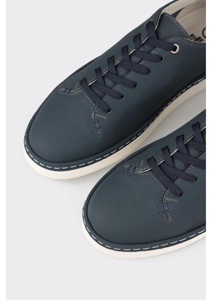 Lacivert Deri Erkek Günlük Ayakkabı indirimleri