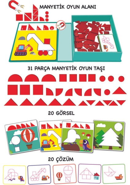 Çocuk Gelişimi Manyetik Puzzle Süper Zeka Oyunu modelleri