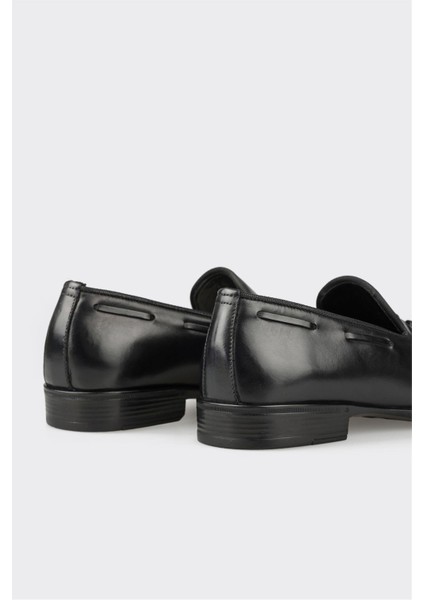 Siyah Deri Erkek Klasik Ayakkabı indirimleri