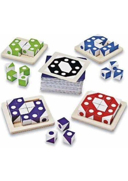 Hed Magic Cube Oyunu Q Bitz Görsel Beceri Küpleri Dikkat Zeka ve Akıl Oyunu
