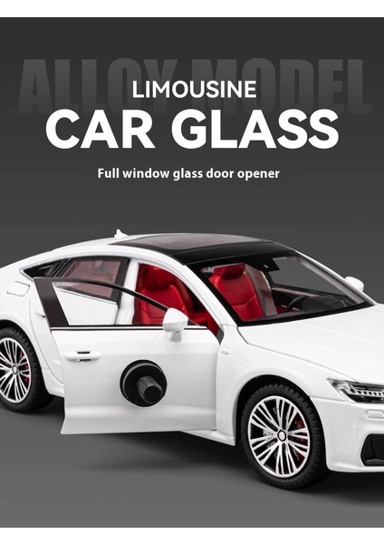 1:24 Audi A7 Ses ve Işık Bumerang Alaşımlı Araba Modeli (Yurt Dışından)