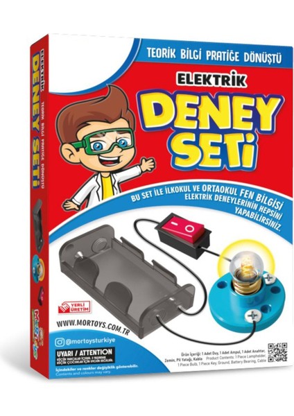 Elektrik Deney Seti Basit Elektrik Devresi Seti Iş Eğitimi Seti Ilkokullar Için