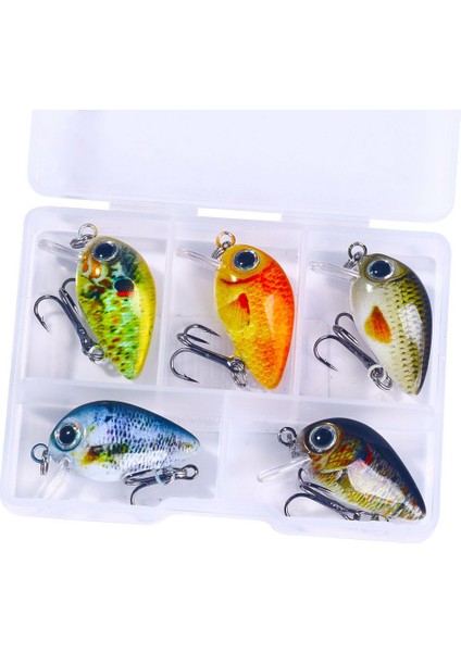 5 Adet Mini Biyonik Sert Yem Tuzlu Su Tatlı Su Balıkçılık Minnow Crankbaits Wobbler Yapay LURES-008-1 (Yurt Dışından)