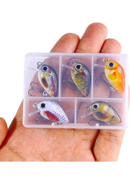5 Adet Mini Biyonik Sert Yem Tuzlu Su Tatlı Su Balıkçılık Minnow Crankbaits Wobbler Yapay LURES-008-1 (Yurt Dışından) fırsatları