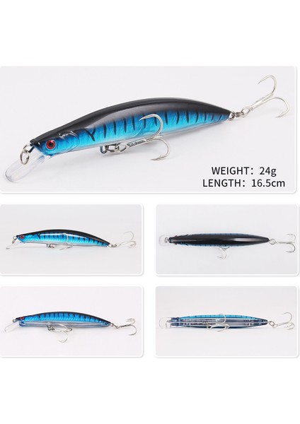 XY-614 5 Adet/takım Gerçekçi Minnow Balıkçılık Yemi Sert Abs Döküm Cazibesi Batan Crankbait Çift Kanca ile (Yurt Dışından) modelleri