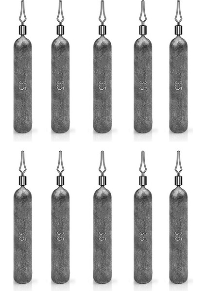 JIG035 10 Adet/paket Reaksiyon Mücadele Kurşun Damla Atış Ağırlıkları, Takılma Önleyici Balıkçılık Platinleri-3.5g (Yurt Dışından)