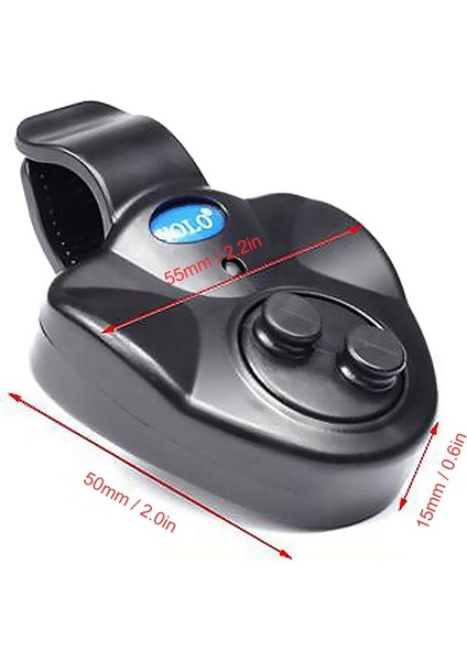 Balıkçılık Bite Alarm Balık Isırığı Alarmları Sesli LED Işık Göstergesi-4 Adet (Yurt Dışından)