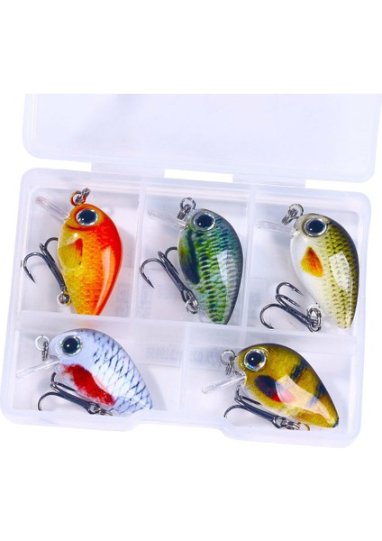 5 Adet Mini Biyonik Sert Yem Tuzlu Su Tatlı Su Balıkçılık Minnow Crankbaits Wobbler Yapay LURES-008-3 (Yurt Dışından)