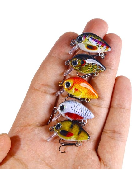 5 Adet Mini Biyonik Sert Yem Tuzlu Su Tatlı Su Balıkçılık Minnow Crankbaits Wobbler Yapay LURES-008-3 (Yurt Dışından) modelleri