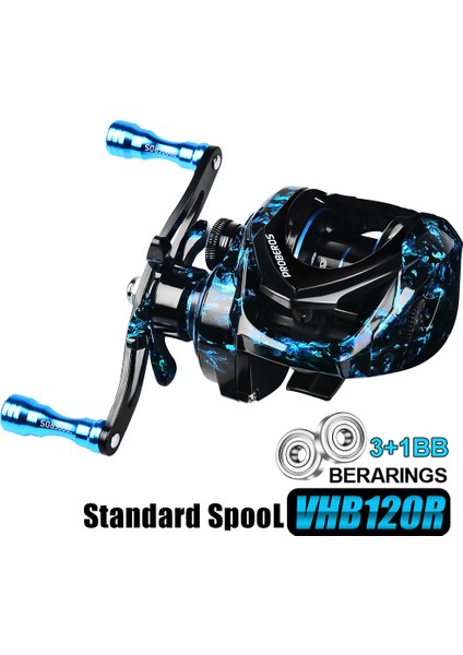 Proberos VHB120 Metal Baitcasting Makarası 3+1bb Rulmanlı Balıkçılık Makarası-Sağ El (Yurt Dışından) fiyatları