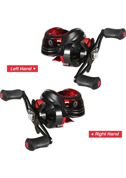 Baitcasting Makarası 18+1bb Rulmanlar Baitcasting Balıkçılık Makarası Yüksek Hızlı 7.2: 1 Dişli Oranı Manyetik Fren Sistemi-Sol (Yurt Dışından) modelleri