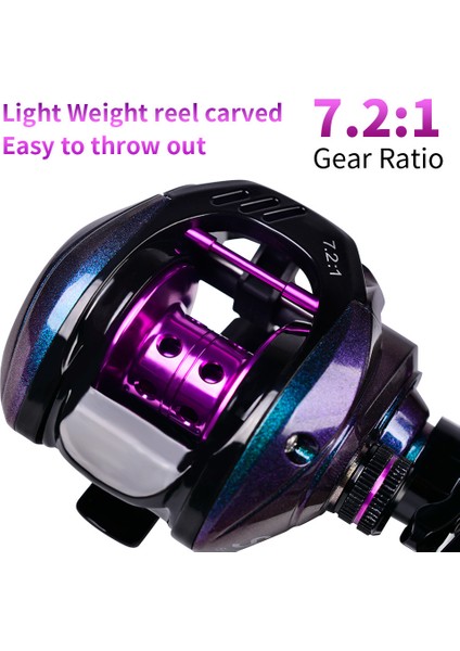 Proberos DW139 7.2:1 Renkli Metal Baitcasting Makarası, Ultra Hafif Balıkçılık Makarası-Sağ El (Yurt Dışından) fırsatları