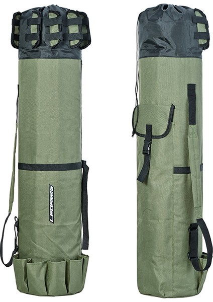 Leo 28260 Olta Kamışı Tek Omuz Çantası 600D Oxford Kumaş Olta Taşıma Çantası-Ordu Yeşili (Yurt Dışından)