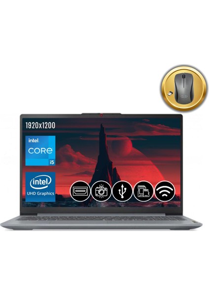 Ideapad Slım 3 I5-12450H 8gb 2tb M.2 SSD 83ES0033TR ATL15 16" Fdos Notebook+Mouse