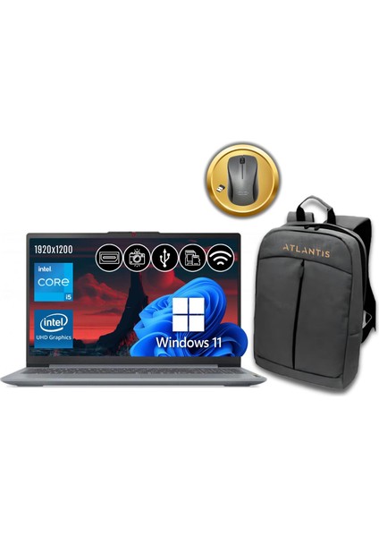 Ideapad Slım 3 I5-12450H 8gb 2tb M.2 SSD 83ES0033TR ATL31 16" W11PRO Notebook+Mouse&çanta