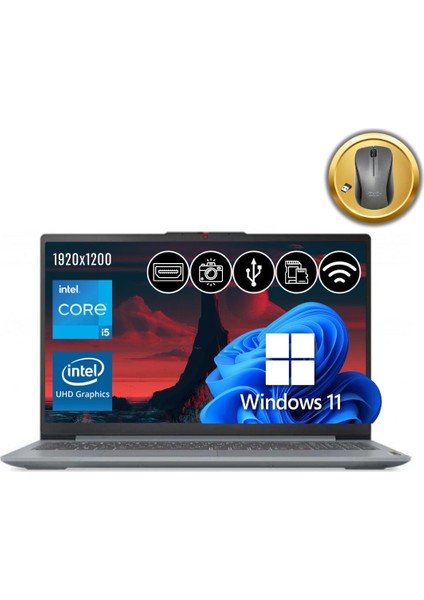Ideapad Slım 3 I5-12450H 8gb 256GB M.2 SSD 83ES0033TR ATL20 16" W11PRO Notebook+Mouse