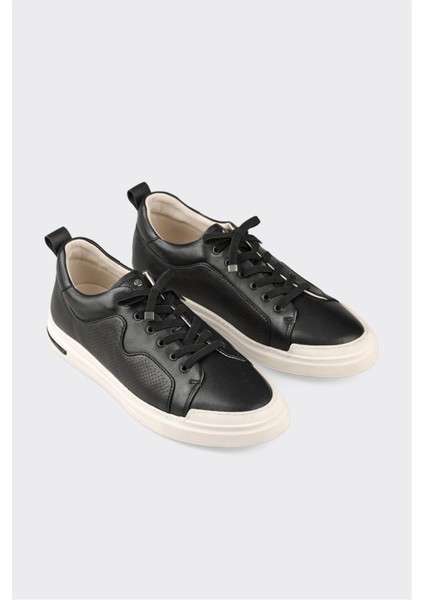 Siyah Deri Erkek Spor Ayakkabı fiyatları
