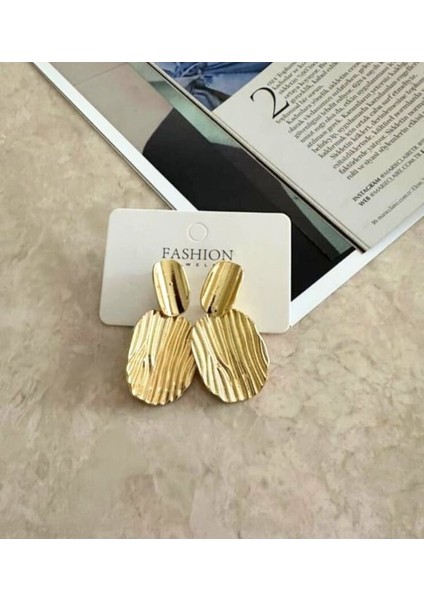 Altın Çizgiler Paslanmaz Çelik Küpe fırsatları