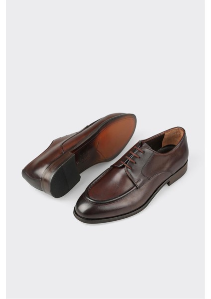 Kahve Deri Erkek Klasik Ayakkabı modelleri
