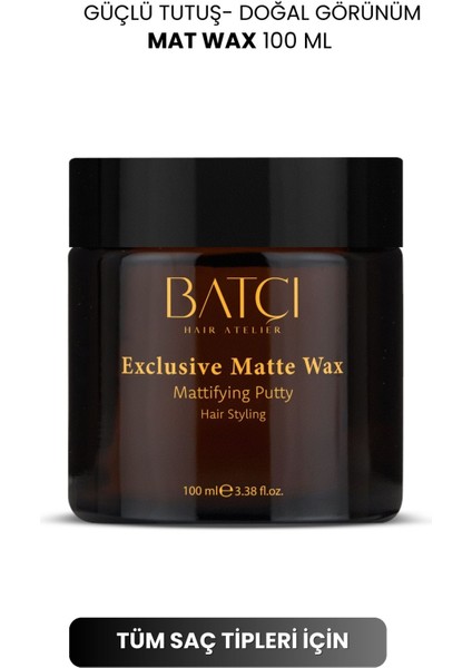 Exclusive Matte Saç Şekillendirici Mat Wax 100 ml 2'li fiyatları