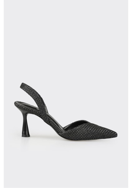 Siyah Kadın Topuklu Ayakkabı