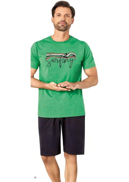 6073 Erkek Kısa Kollu Şortlu Pijama Takım fırsatları