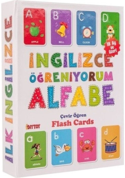 Ingilizce Flash Cards Hafıza Kartları Alfabe Eğitici Bebek Kartları