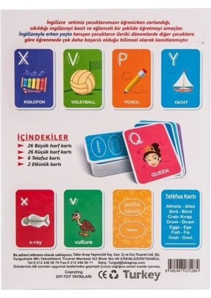 Ingilizce Flash Cards Hafıza Kartları Alfabe Eğitici Bebek Kartları fiyatları