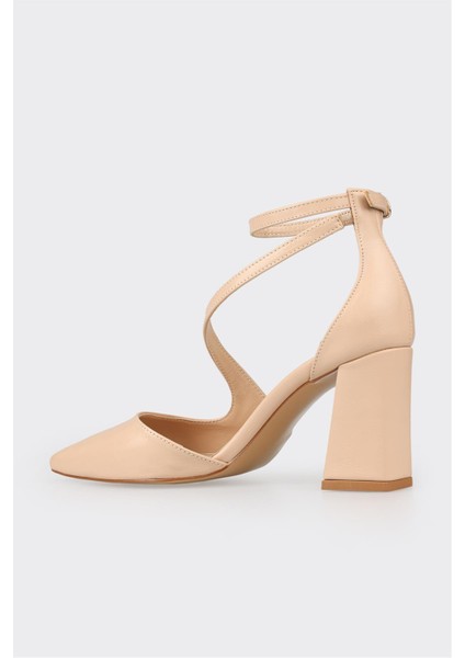Naturel Kadın Topuklu Ayakkabı modelleri