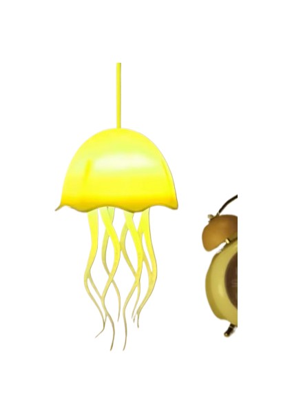 2025 Yeni Denizanası Pat Işıkları Göz Ştırıcı Renkli Işıklar Sesle Etkinleştirilen Yüzebilir Asılı Yatak Odası Atmosferi (Yurt Dışından)