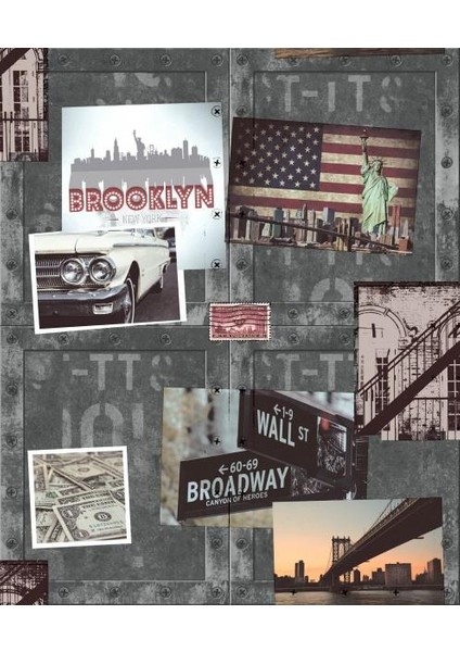 Free Style Fransız Duvar Kağıdı A043-09 (5m2)