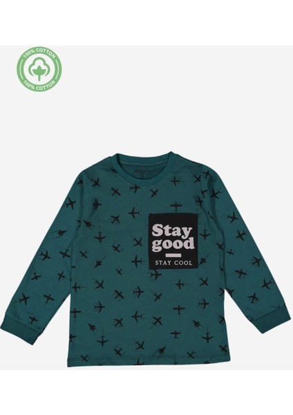 Erkek Çocuk %100 Pamuk Uzun Kollu Tişört - Çocuk Giyim