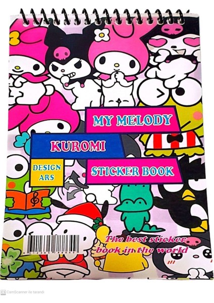 Deren Sticker Defteri 11X16 cm 8 Sayfa Kuromi