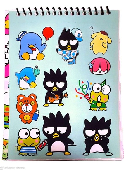 Deren Sticker Defteri 11X16 cm 8 Sayfa Kuromi modelleri