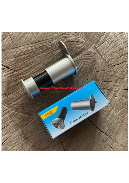 UZUN KAPI DÜRBÜNÜ ÇELİK KAPI DÜRBÜNÜ 9CM 25MM GRİ RENK