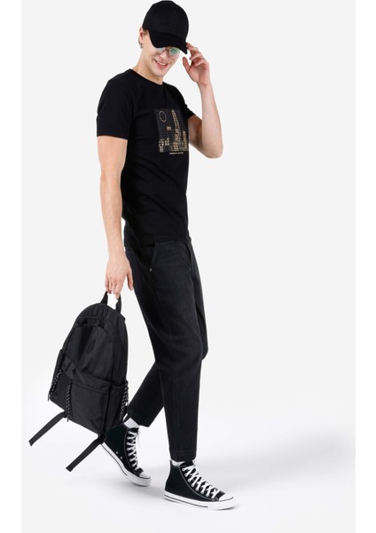 Chino Fit Orta Bel Düz Paça Erkek Siyah Jean Pantolon modelleri