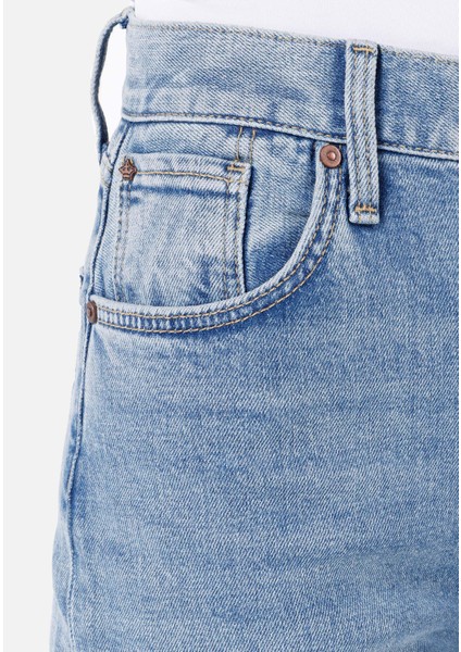 Slim Fit Orta Bel Daralan Paça Kadın İndigo Jean Pantolon indirimleri